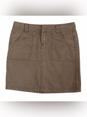 Size 6 Orage Tan Khaki Mini Skirt